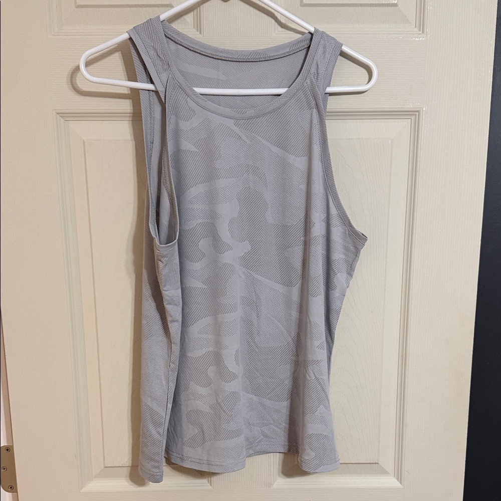 SHEIN Light Gray Scoop Neck Performance Tank